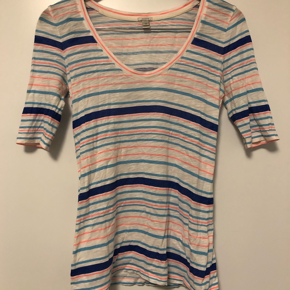 J Crew Women’s Striped Short Sleeve Top